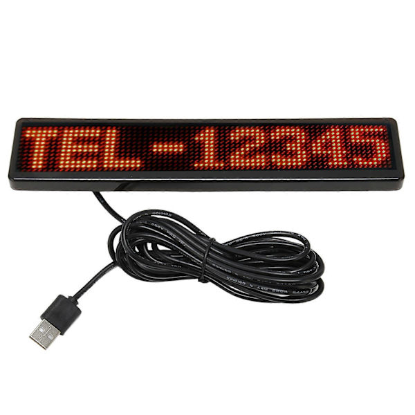 LED Matrix Panel 12x72 Prickar Bluetooth APP Kontroll Programmerbar Scrollande LED Skylt för Butik Bil Bar Hotell