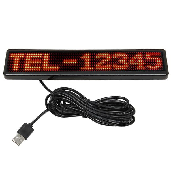 LED Matrix Panel 12x72 Prikker Bluetooth APP Kontrol Programmerbar Rullende LED Skilt til Butik Bil Bar Hotel