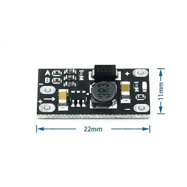 20 stk. 3,7V til 12V Mini DC Boost Converter Board Output 5V/8V/9V/12V DC Step Up Module Lith-Battery B