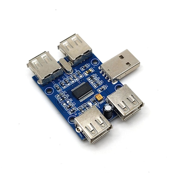 USB-hub Fyra USB-utvidgningskortmodul USB2.0 1 till 4 portar Expander GL850G-chip