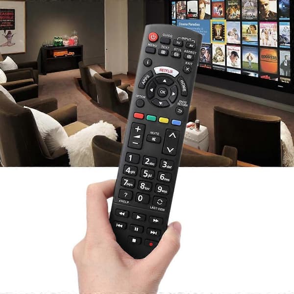 Fjernbetjening Udskiftning til Panasonic Netflix Knapper Tilbehør