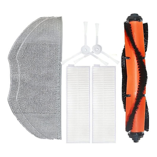 Tillbehör till Xiaomi Mi Robot Vacuum Mop Essential Mijia G1 - Huvudborste, sidoborste, HEPA-filter, moppduk