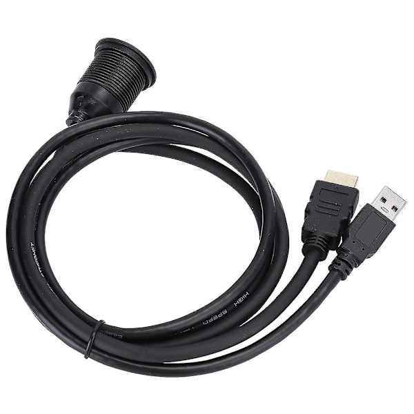 1 meter USB3.0 till HDMI förlängningskabel - inbyggd hushålls vattentät konverteringsledning