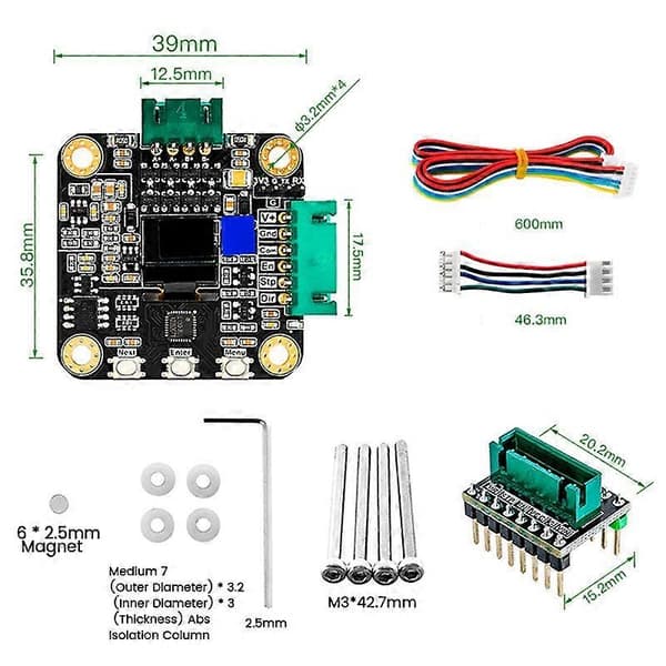 MKS SERVO42C PCBA Stepper Motor 32Bit ARM Servo Lukket Sløjfe SMT32 Controller 17 Servo Motorer til 3D P