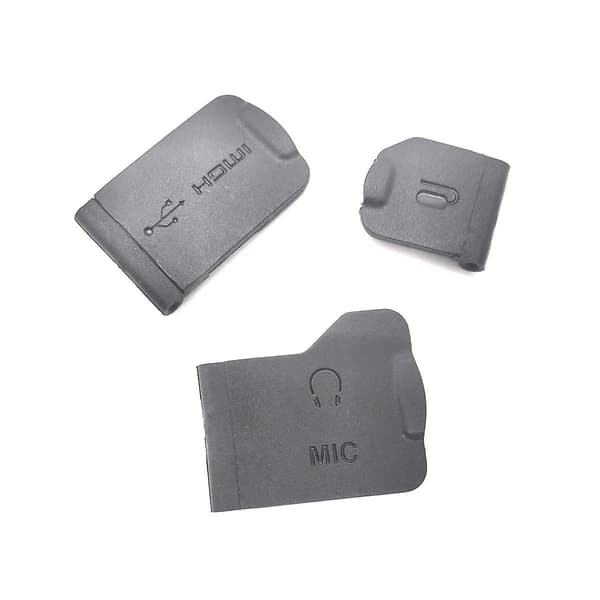 3 stk. Nye USB Gummibelægninger til D750 USB-Side Kamera Reparationsdele