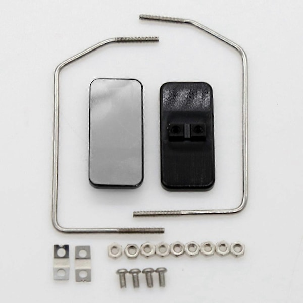 Metall Backspegel för 1/10 RC Crawler Bil Traxxas TRX4 D90 SCX10 1/14 Tamiya Lastbil SCANIA MAN AC
