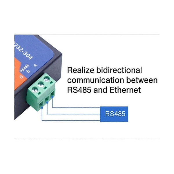Modbus Seriell Port RS485 till Ethernet Konverter Server USR-TCP232-304 Dataöverföring DHCP/DNS Stöds
