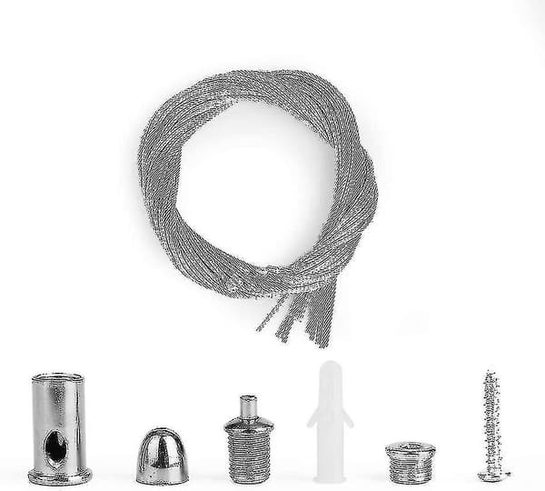 10 stk. rustfri stål wire reb krog, rustfri stål reb hængende wire kit rustfri stål suspensi