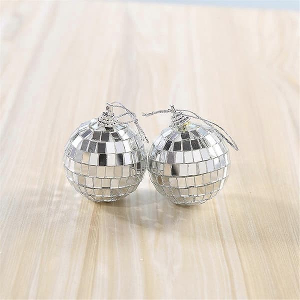 2CM Speilreflekterende kule bar disco bryllup ins kake dekorasjon