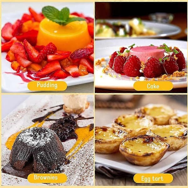 20 stk. Individuelle former Puddingformer Kopper Mini Sjokolade Smeltede Former Non-Stick Cupcake Kake Cookie Puddingform
