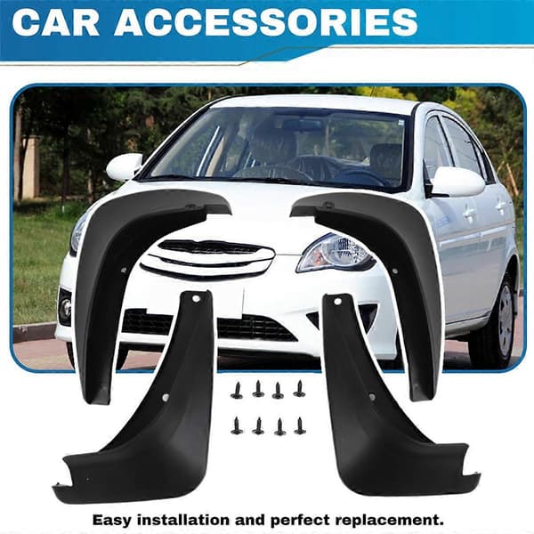 Stænklapper til bil til 2006-2010 Hyundai Accent Mudguard Fender Mud Flap Guard Splash Mudguards Biltilbehør