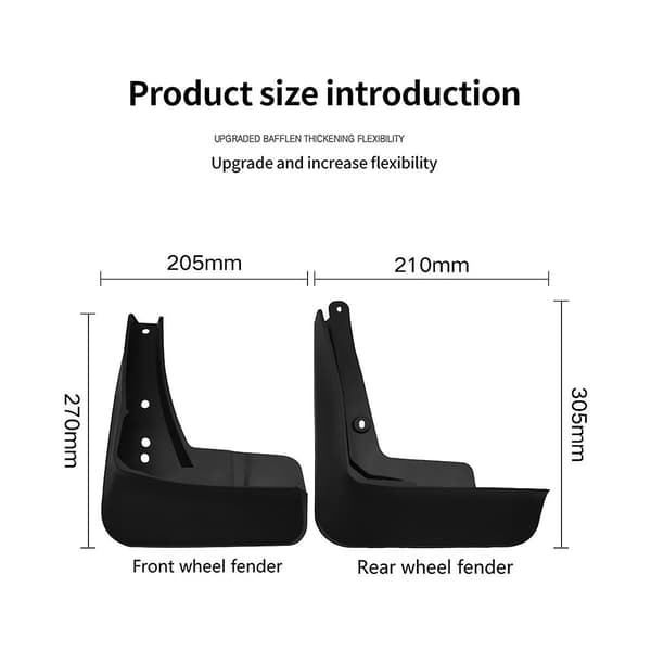 Bil Mudflaps til A3 Sport Hatchback 2021-2023 Mudguards Mud Guard Flap Splash Flaps Tilbehør