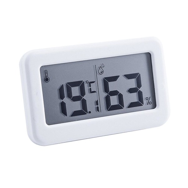 1st Temperaturmätare Klocka Hygrometer Väckarklocka Digital Display Elektronisk Hygrometer