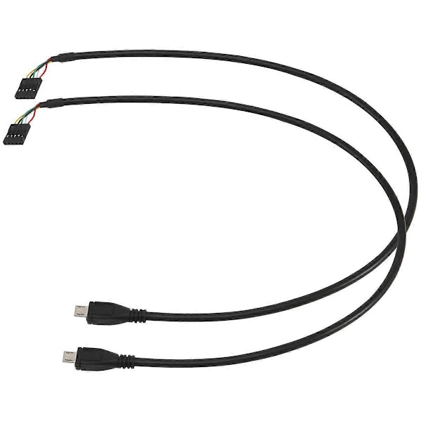 (2 kpl) 50 cm 5-nastainen emolevyn naarasliitin Micro-USB-urossovitin Dupont-jatkokaapeli (5-nastainen/