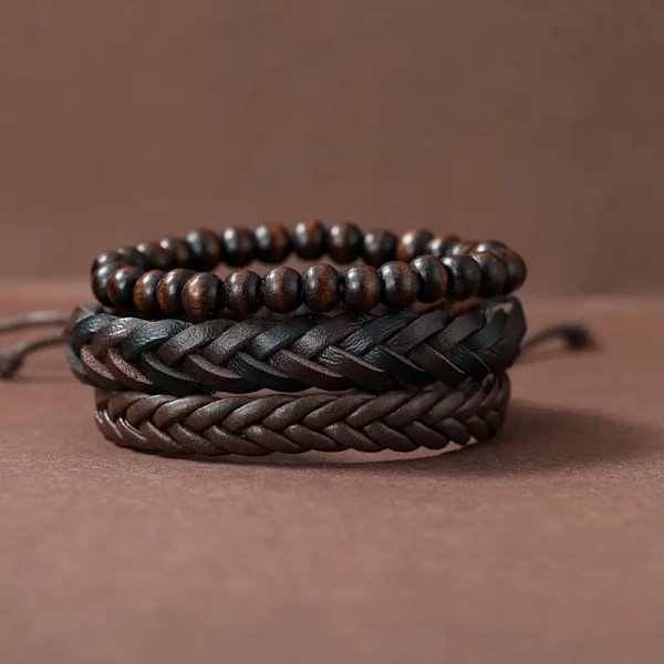 1 armbånd / 1 kvarts ur til mænd & 3 armbånd (ur sæt), perfekt valg til gaver