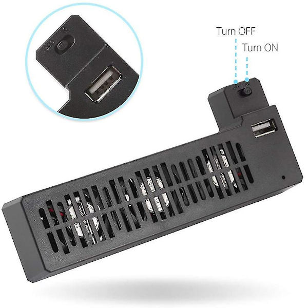 USB-kylfläkt för Xbox One X-konsol - Kylsystem med 3 kylfläktar och USB-port