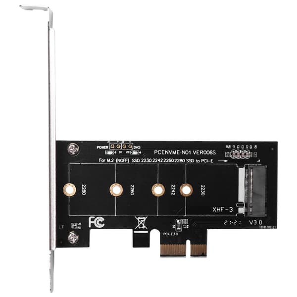 Lisäkortit PCIE - M2-sovitin PCI Express 3.0 X1 - NVME SSD M2 PCIE -korotussovitin tukee 2230 2