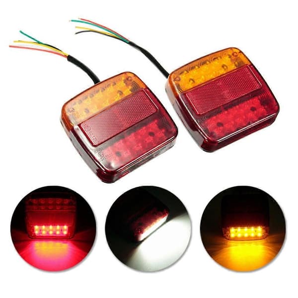 26LED Dynamisk Bil Baklykt Signallampe Indikator Blinkende Advarselslys