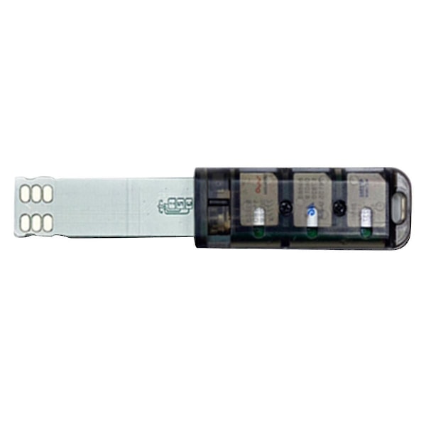 6-fackadapter Multi Reader Mini Sim Nano med oberoende kontrollbrytare Kompatibel med Android