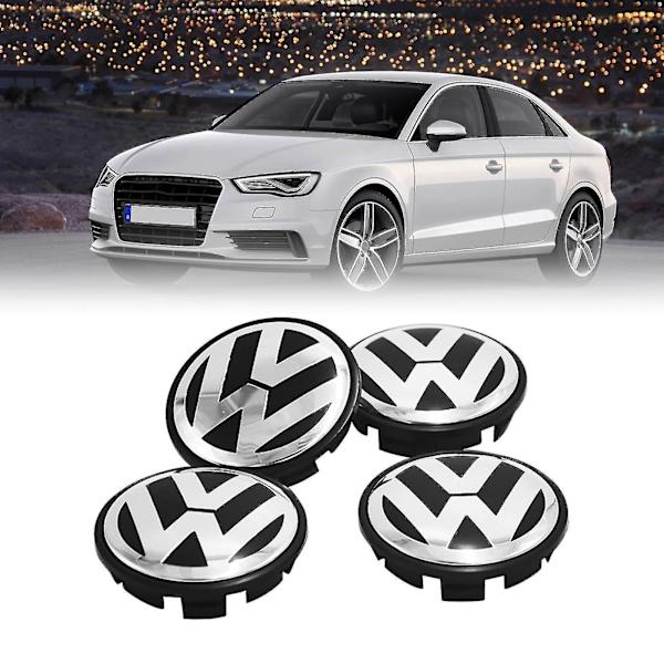 4 stk 65mm Hjulnavdeksel Abs Metall Emblem Hjulnavdeksel Senterdeksel Erstatning For Lavida B6