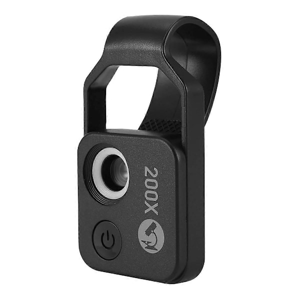 200X Mobiltelefon Mikroskop Tilbehør med Vinduesmikroskop, Bærbar Mini Digitalt Mikroskop med L