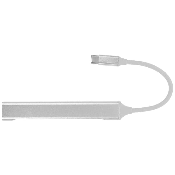 USB-stikport USB-stik USB-hub Sølv 25.00X1.50X0.50CM Multi-port forbindelse 1-pak