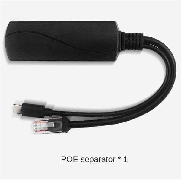 Gigabit POE Splitter 5V3A 1000Mbps Type-C Power over Ethernet til CISCO til HUAWEI til IP Kamera til