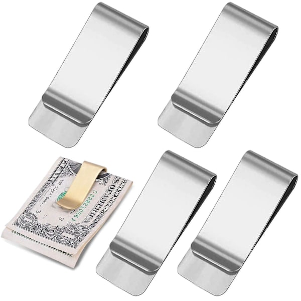 Pengklämma, 4 st Pengklämma Silver Pengklämma Pengklämma Pengklämma