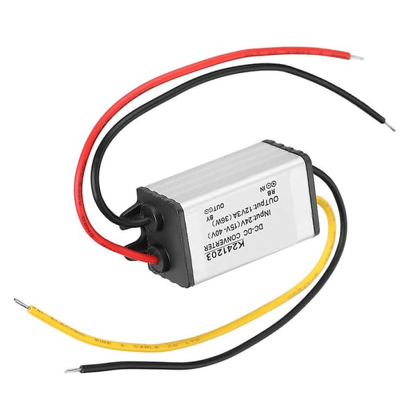 24V till 12V DC-DC-omvandlare - Hög effektivitet Step Down Strömförsörjning 3A
