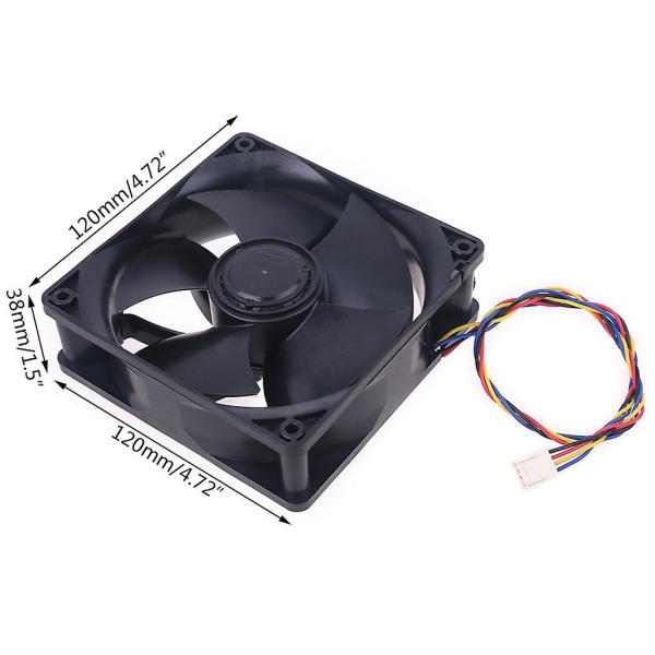 W12e12bs11b5-57 Nidecille 12038 Dc12v 1.65a Pwm-jäähdytyspuhaltimen 12cm 6000rpm