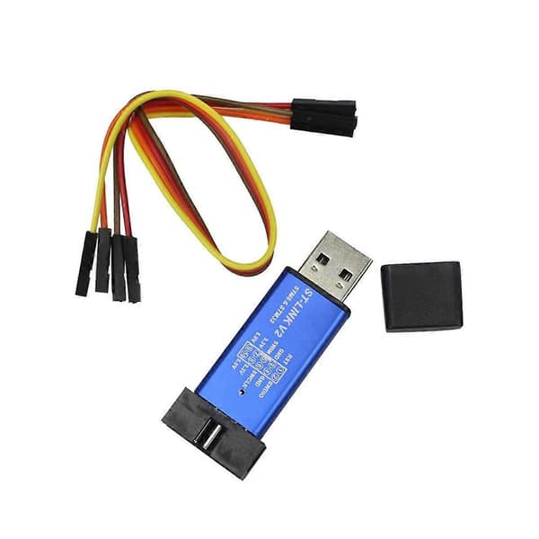 ST-Link V2 Mini STM8 STM32 Simulator Nedlasting Programmering med Deksel DuPont Kabel ST Link