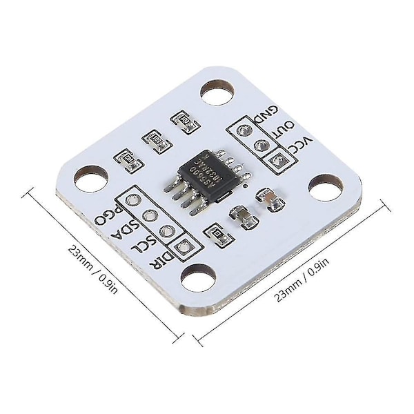 4 stk AS5600 Magnetisk Encoder Magnetisk Induksjonsvinkelmålingssensormodul 12bit Høy Presisjon