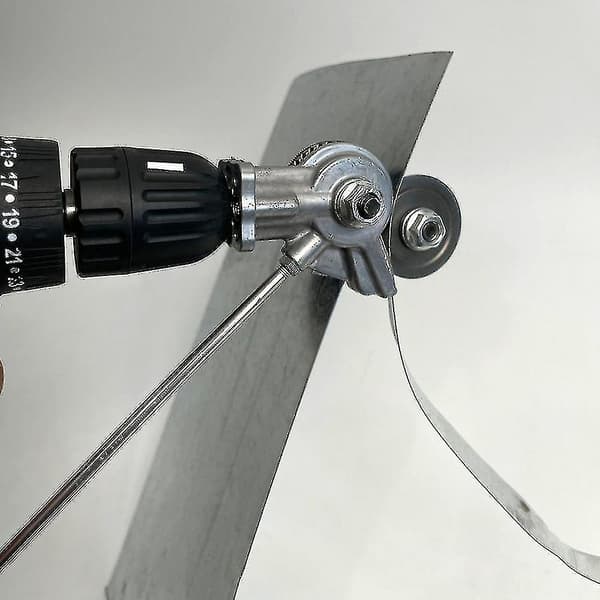Elektrisk Drillplatekutter Dobbelthode Platemetall Nibbler Kutter Kompatibel Kutte Stål/Legering/Pla