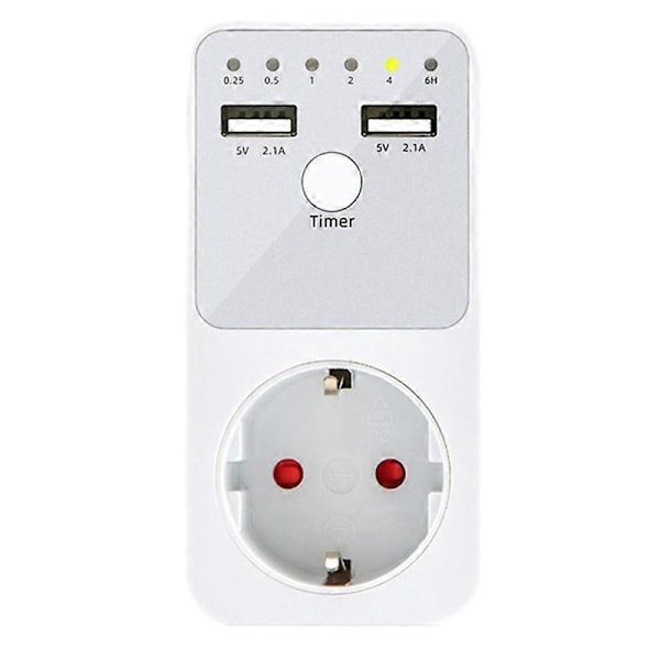 Intelligent Programmerbar Nedtællings Timer Stik Elektrisk 6HR Stik til USB Interface Switch EU Stik