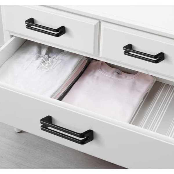 Møbelgreb - Moderne stil - Sort - 96 mm centerafstand - Pakke med 10 Sorte YYV