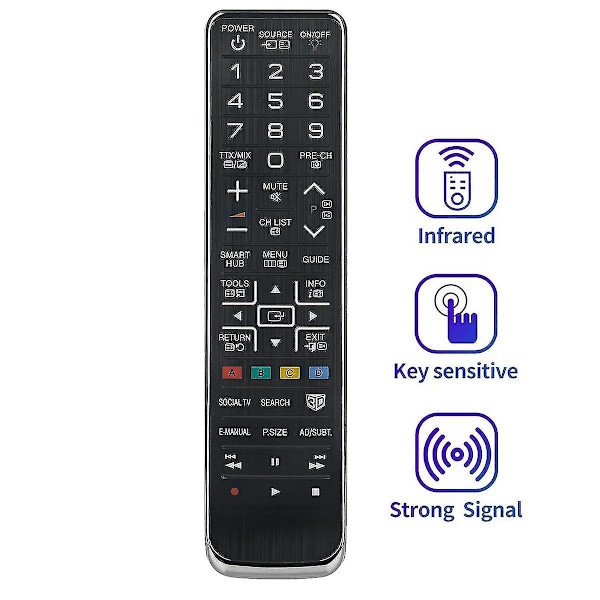 Aa59-00543a udskiftningsfjernbetjening til LED LCD Plasma 3D TV UE40D8000YU PS51D8000FU UE55D7000LU UE55D8000YU