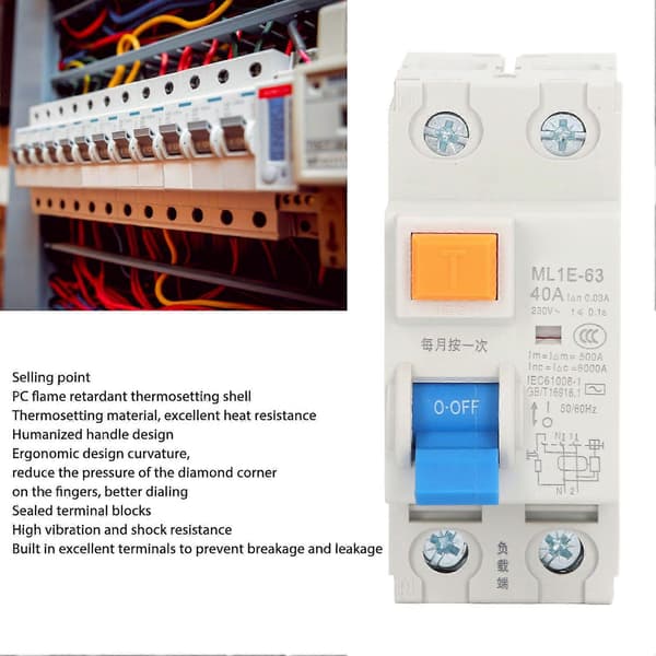 Högkvalitativ ML1E-63 1P+N 40A 230V liten...