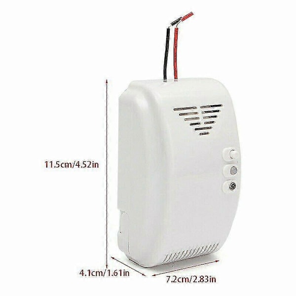 12V Gasdetektor Sensor Alarm Propan Butan LPG Naturgas Husbil Camper