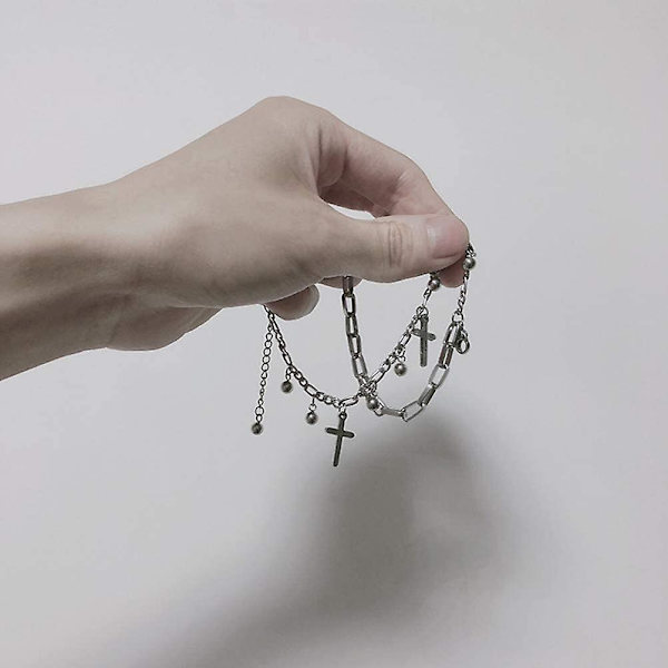 Bangtan Boys Bts Armband Jimin Suga Damarmband i rostfritt stål för kvinnor Hänge Länk Smycken