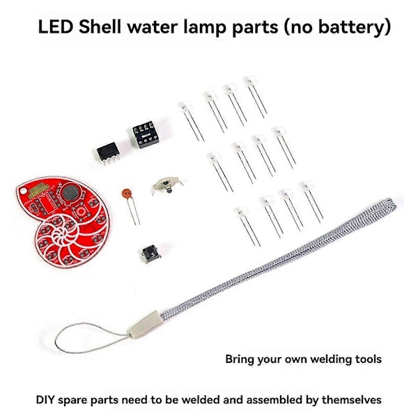 LED Skal Löparljus Elektronisk DIY Kit SMD SMT Elektronisk Kit med Snodd för Lödningsövning