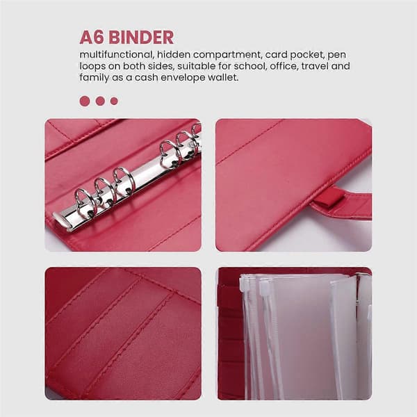 Budgettering Kontantkuvert, 15 stk. Budgetbindersæt, med Kontantkuvert, A6 Binder, til at Spare Penge