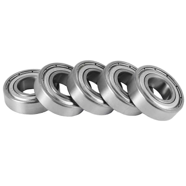 6002Z 15 x 32 x 9 mm skärmade metallkullager 5 st, Silver