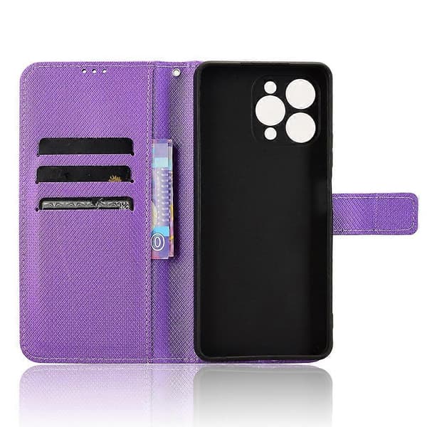 För Doogee Note 58 Pro/ Note 58 Fodral PU Läder Diamant Textur Plånbok Telefonfodral