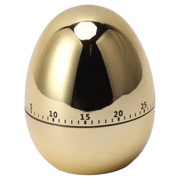 60 Minutters Æg Model Mekanisk Timer Køkken Alarmur Manuel Timer til Køkken Guld