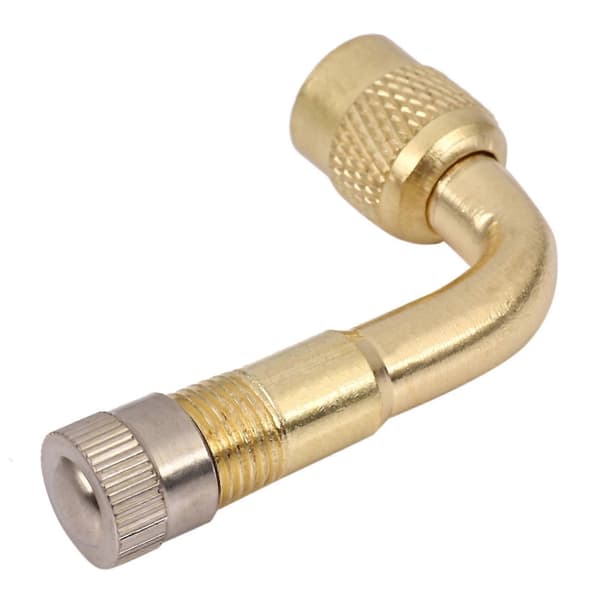 2 stk Ventilforlengelse Ventil Dekk Messing 90 Grader Universal For Lastebil Bil Motorsykkel