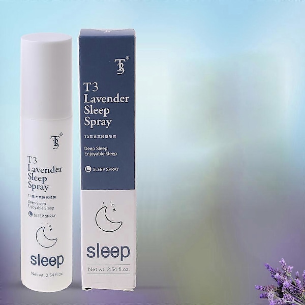 75ml Dyb Søvn Pude Spray Naturlig Lavendel Hjælp Søvn Lindre Angst