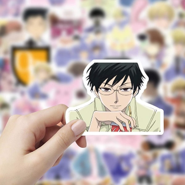 Ouran High School Host Club Stickers| 50 st. | Vinyl vattentäta klistermärken för bärbar dator, stötfångare, vattenflaskor, dator, telefon, hård hatt, bilklistermärken och december