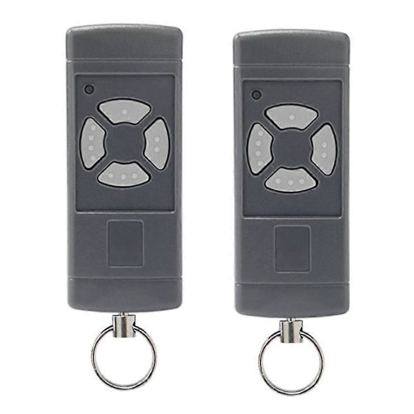 2pack Garage Door Remote Control for HSE2-40, HS4-40, HSM4-40, Grey Buttons 40.685MHz Handheld Transmitter