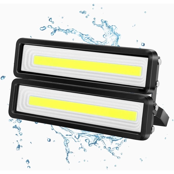 100W utomhus LED Flood Light 1 Set, IP65 Outdoor LED Flood Light 6500k Cool White