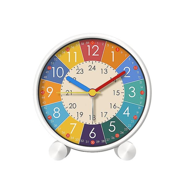 Cartoon Alarm Clock Sovrum Barnrum Skrivbordsklocka, Väggklocka Söt Barnklocka